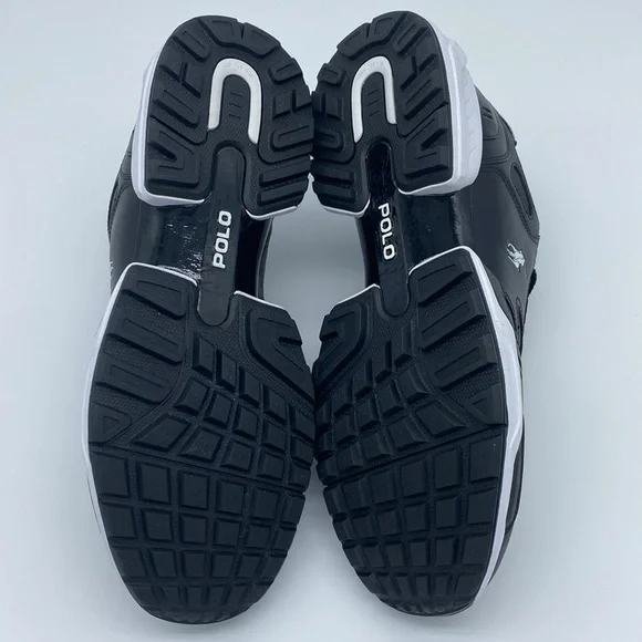 NWT Polo Ralph Lauren Men's Jogger Leather-Panel Sneakers Size 10 - Picture 8 of 11